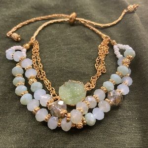 Gemstone Adjustable Bracelet